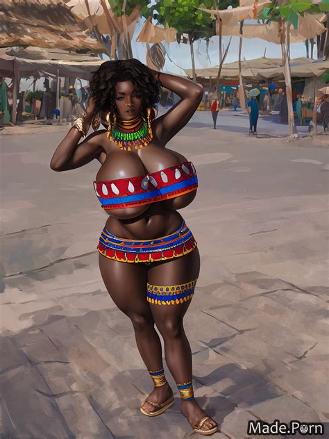 Porn Image Of Huge Boobs Street Tribal Thick Thighs Woman Hairy African Created By AI