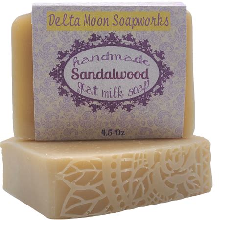 Sandalwood Goat Milk Soap Ready To Ship Deltamoonsoap