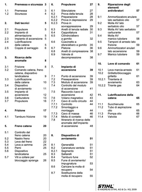 Manuale Di Riparazione Motosega Stihl Ms Ms Nuova Elica