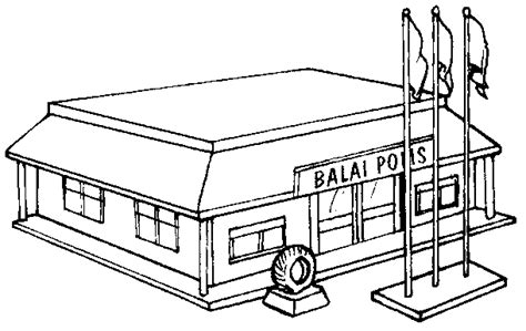 Sekitar Kawasan Sekolah Gambar Outlinebendakediaman