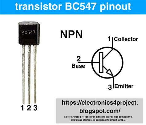 Electronics Project Transistor Bc547 Pinout Riset