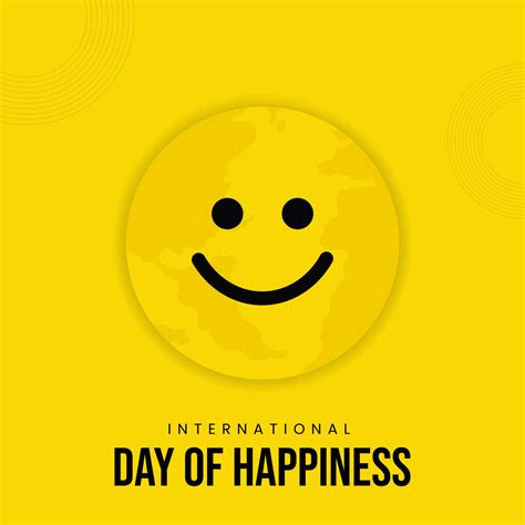 International Day of Happiness Template Design 6555789 Vector Art at Vecteezy