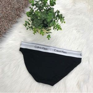 Calvin Klein Intimates Sleepwear Calvin Klein Black Logo Bikini Panty Medium Poshmark