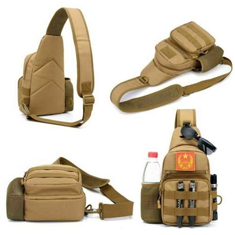 Small Tactical Sling Chest Pack Bag Molle Daypack Backpack Ipad Mini Military Ebay