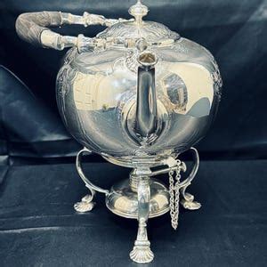 Vintage Silverplated Hot Water Kettel Teapot Unknown Manufacturer Etsy