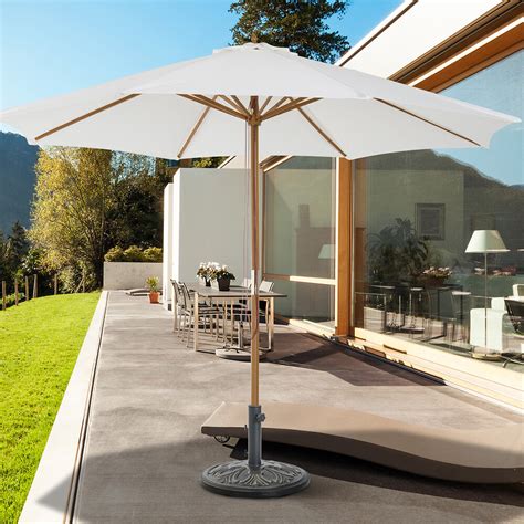 Pied De Parasol Rond Base De Lestage X H Cm Ciment Hdpe Motif