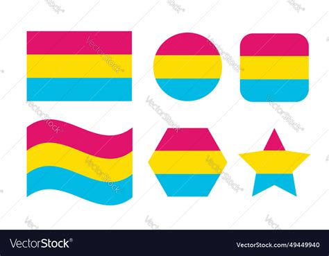 Pansexual Pride Flag Sexual Identity Royalty Free Vector