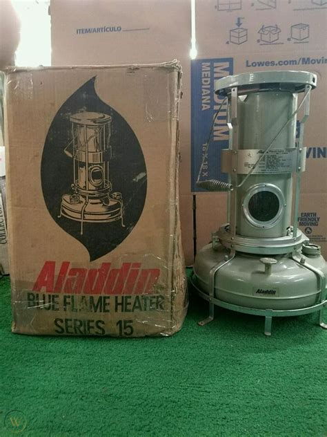 Vintage Aladdin Blue Flame Kerosene Heater W Box Etcworkinggreat