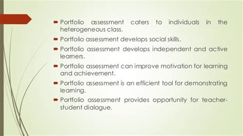 Portfolio Assessment