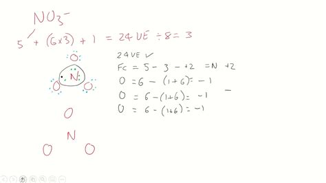 Lewis Structure On Nitrate Ion No3 Youtube