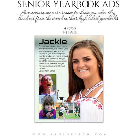 Senior Yearbook Ads For Photoshop Through The Years Ashedesign