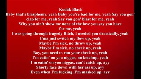 Kodak Black Ft Xxxtentacion Roll In Peace Lyrics Youtube