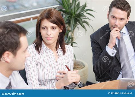 Group Of Business People Working On Project Stock Image Image Of