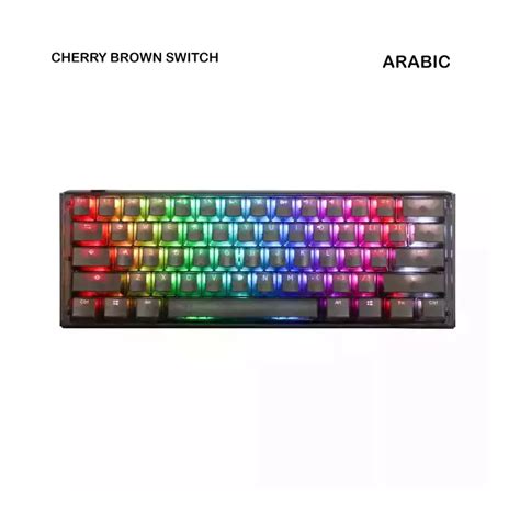 Shop Ducky One Mini Aura Black Hot Swap Rgb Mechanical Keyboard Cherry Brown Switch English