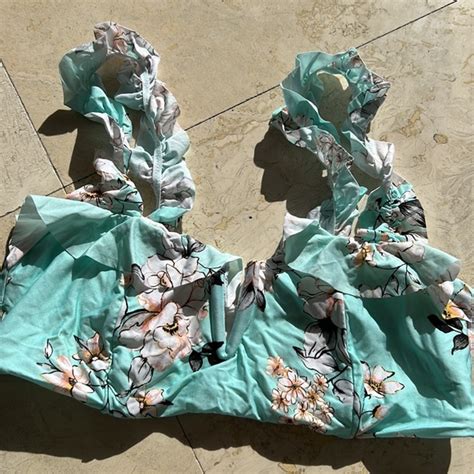 Pilyq Swim Pilyq Blue Floral Bikini S Poshmark