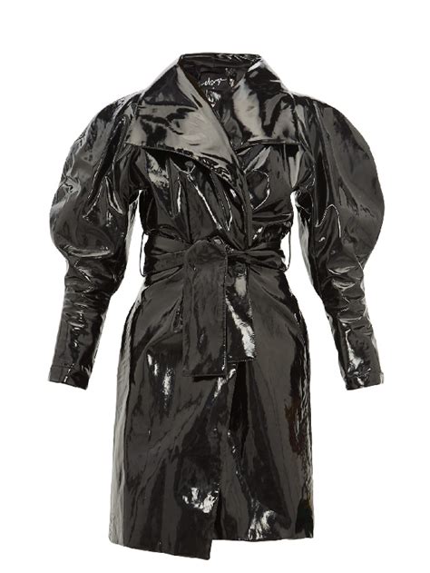 Black Pvc Trench Coat Tradingbasis