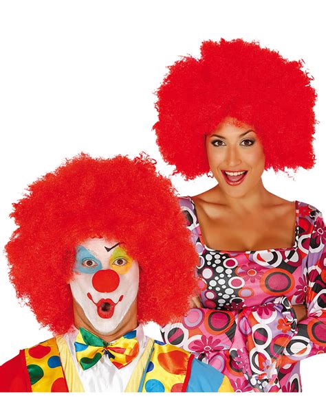 Per Cke Afro Clown Rot Stattliche Harlekin Frisur Karneval Universe