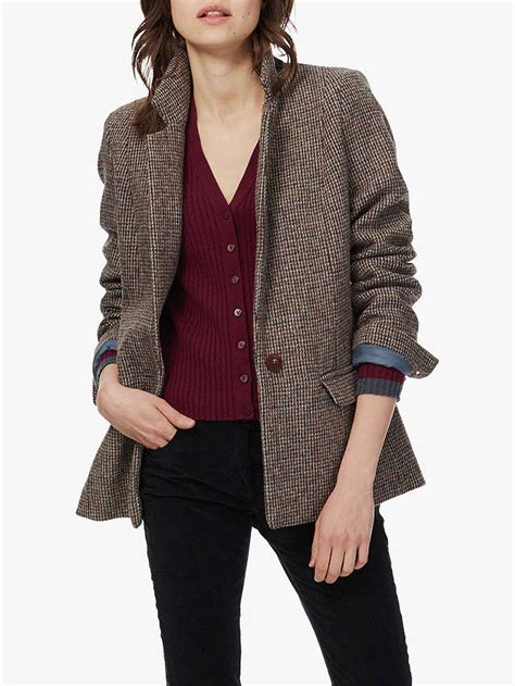 Brora Harris Tweed Jacket Ocean Pine Womens Tweed Jacket Tweed