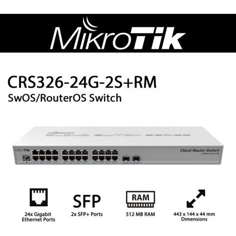 Mikrotik CRS326-24G-2S+RM - PROXNet
