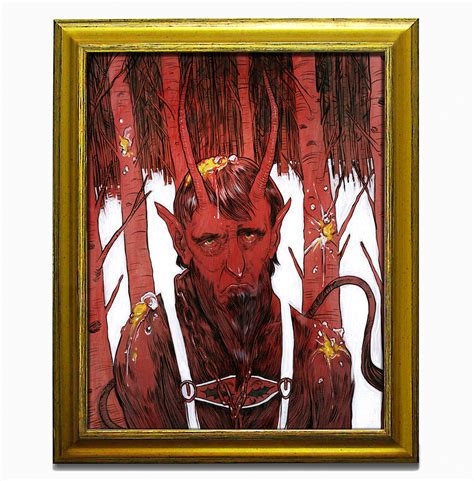 Krampus Original Acrylic Painting Br
