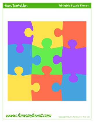 puzzle piece template blank puzzle pieces  tims