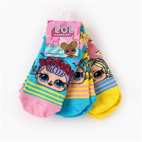 Lol! Surprise Ankle 1/2 Leg Socks - Set of 3