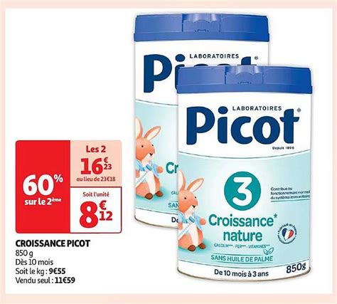 Promo Croissance Picot Chez Auchan Drive Icatalogue Fr