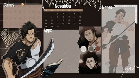 yami || nov 2021 anime desktop organizer wallpaper | Desktop wallpaper ...