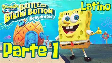 BOB ESPONJA Battle For Bikini Bottom Rehydrated Gameplay Español Latino