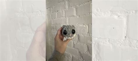 Игрушка хомяк с большими глазами вязанная купить в Санкт-Петербурге с ...