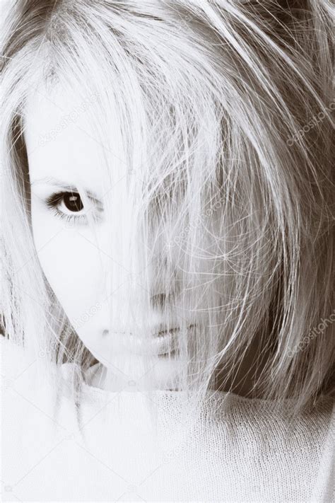 Blonde Model Posing Stock Photo Dpaint
