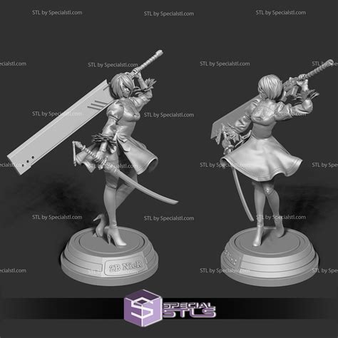 2B Nier Automata STL Files Two Sword SpecialSTL