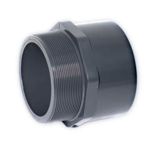 Муфта переходная ПВХ с наружной резьбой d20х1/2" PN10 | Цена и размеры
