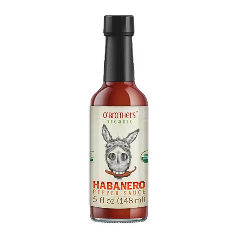 O Brothers Organic Habanero Pepper Sauce Shop Hot Sauce At H E B