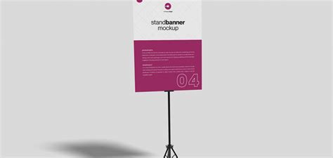 Stand Banner Mockup Free Download