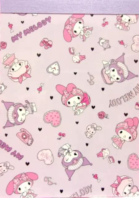 Sanrio My Melody Kuromi My Sweet Piano Mini Memo Pad Made In Japan