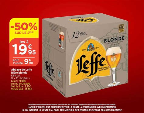 Promo Abbaye De Leffe Bière Blonde chez Bi iCatalogue fr