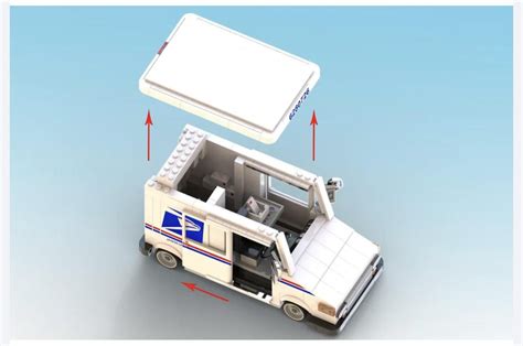 Support A Lego Usps Mail Truck To Become A Real Set Link In Comments