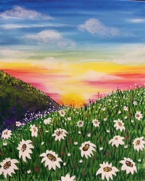 Ромашковое Поле Рисунок (54 Фото)