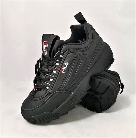 Кроссовки Fila Disruptor Черные Фила Мужские (АКТУАЛЬНЫЕ РАЗМЕРЫ В ...