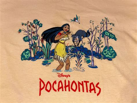 Vintage Disney Movie Pocahontas T Shirt Medium Vtg Di Gem