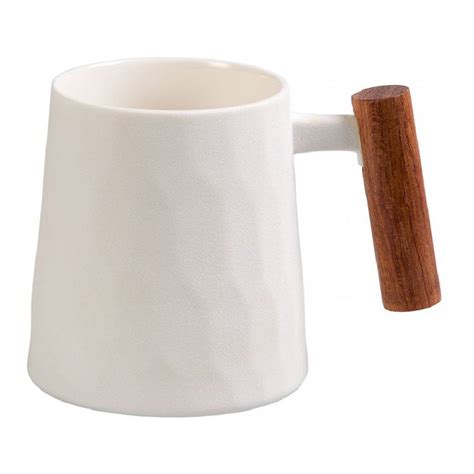 Blanca Mug With Rosewood Handle Tea Desire