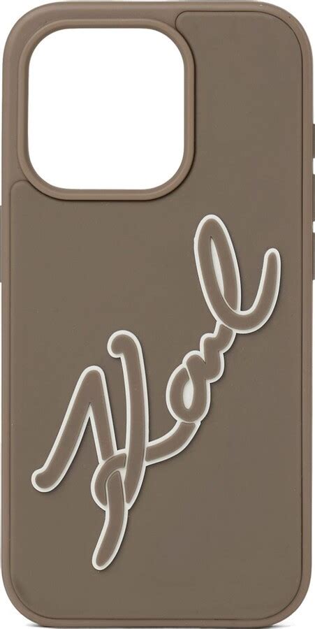 Karl Lagerfeld Paris Signature iPhone 16 Pro Max case - ShopStyle Tech ...