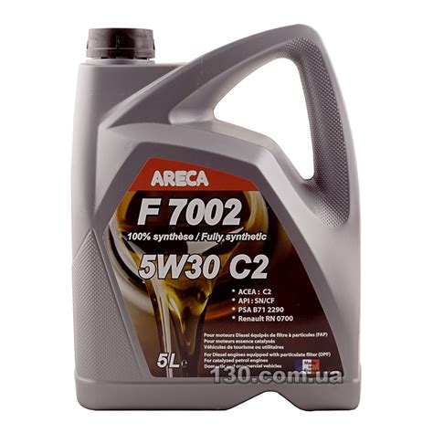 Areca F7002 5W-30 C2 — synthetic motor oil — 5 l