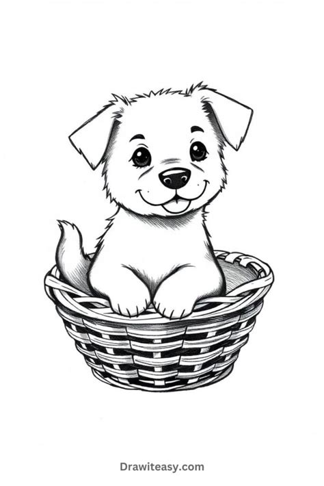 30 Cute Easy Dog Drawing Ideas Draw It Easy