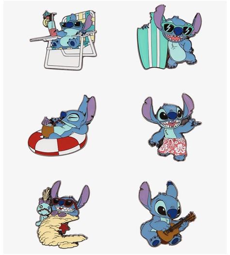 Summer Stitch Loungefly Blind Box Pins At Hot Topic Disney Pins Blog