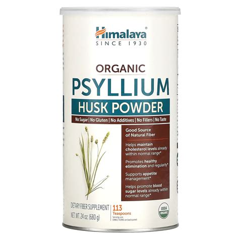 Himalaya, Порошок из органической шелухи семян подорожника, 680 г (24 ...