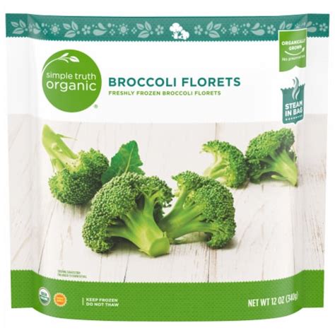 Simple Truth Organic Frozen Broccoli Florets 12 Oz King Soopers