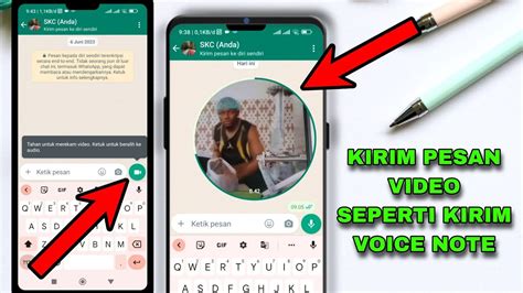 Cara Membuat Pesan Video Di Whatsapp Seperti Pesan Suara Youtube