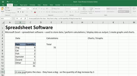 1 Intro Excel Data Calculate Charts - YouTube